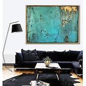 economico Quadri astratti-pittura a olio 100% fatto a mano dipinto a mano arte della parete su tela pietra verde moderna astratta decorazione della casa arredamento arrotolato tela senza cornice non allungata