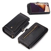 Недорогие Чехлы для Samsung-Чехол для телефона для Samsung Galaxy S24 S23 S22 S21 S20 Plus Ultra S10 Plus Note 20 Ultra кошелек чехол флип полный корпус защитный подставка однотонный PU кожа