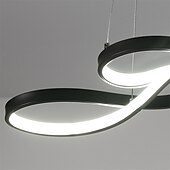 economico Modello a cerchio-lampadario a led 75 cm lampadario dimmerabile acrilico regolabile nota design moderno per la casa soggiorno illuminazione solo dimmerabile con telecomando