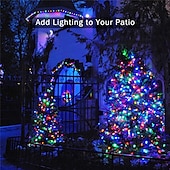 cheap Solar String Lights-LED Solar Outdoor String Lights, Waterproof 12m 100LEDs &amp; 7m 50LED String Lights for Christmas Garden &amp; Party