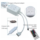 economico Controllo a distanza-Strisce led 10m (2 * 5m) luci rgb tiktok 2835 strisce 600led illuminazione cambia colore cambiando con 44 tasti telecomando ir ideale per home cucina tv natale luci posteriori dc 12v