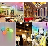 cheap Smart Lights-6pcs 2pcs RGBW Color Changing Smart LED Light Bulb GU10 5W Dimmable Lamp with IR Controller for Home Bar Party Ambiance Lighting 85-265V