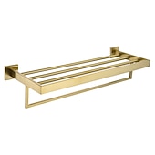 Недорогие Держатели для полотенец-Держатель для полотенец / Полка для ванной Многослойный / Креатив Современное Нержавеющая сталь 1шт - Ванная комната На стену