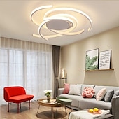 economico Lampade da soffitto con dimmer-plafoniera a led 56 cm oro rosa verde khaki champaign oro deserto rose gold luci da incasso in alluminio gel di silice geometrico 72w dimmerabile con telecomando per la cucina illuminazione domestica camera da letto