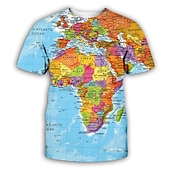 abordables Camisetas 3D-Hombre Unisexo Graphic Camiseta Tee Camisetas divertidas Manga Corta Camiseta Escote Redondo Camisa Exagerado Fiesta Diario Arco Iris Ropa Normal S M L XL XXL 3XL