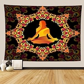billige boho billedvev-indisk syv chakra meditasjon billedvev yoga studio billedvev romdekorasjoner indre fred veggteppe reiki åndelig helbredende gave
