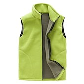 economico Gilet-Per donna Giubbino da escursione Gilet di pile da escursione Inverno All&#039;aperto Tinta unica Antivento Traspirante Caldo Comodo Canottiera / Gilet / Canotta Top Campeggio e hiking Caccia Sci Nero