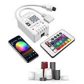 זול בקרת WiFi ומוזיקה-32.8ft 10 m led רצועות אור led wifi אלחוטי rgb tiktok אורות led חכם עמיד למים 5050 עם 24 מקשים שלט רחוק אורות קלטת גמישים מתאים alexagoogle הבית ומתאם 12 v