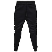 economico Pantaloni della tuta-Per uomo Pantaloni in pile Pantaloni della tuta Jogging Pareggiatore Pantaloni invernali Tasche A cordoncino Vita elastica Tinta unica Caldo Lunghezza intera Giornaliero Informale Più velluto Morbido