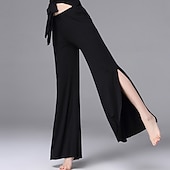 billige Bukser-Latindans Bukser Splitt Fast Dame Trening Ytelse Naturlig Hovedstad