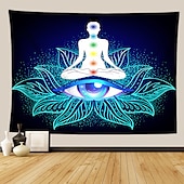 billige boho billedvev-indisk syv chakra meditasjon billedvev yoga studio billedvev romdekorasjoner indre fred veggteppe reiki åndelig helbredende gave