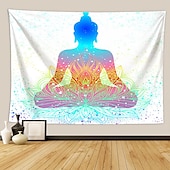 billige boho billedvev-indisk syv chakra meditasjon billedvev yoga studio billedvev romdekorasjoner indre fred veggteppe reiki åndelig helbredende gave
