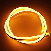 abordables Lampes Néon LED-3 ~ 5m 9.8 ~ 16.4ft multicolore flexible néon led bande lumières de corde 120 leds / mètre 2835 smd ip65 étanche flexible avec adaptateur d&#039;alimentation dc12v pour la décoration de la maison de fête
