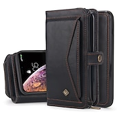 abordables Coques iPhone-téléphone Coque Pour iPhone16 iPhone 15 Pro Max Plus iPhone 14 13 12 11 Pro Max Mini X XR XS Max 8 7 Plus Portefeuille Avec Support Protection complète du corps Antichoc Couleur unie faux cuir