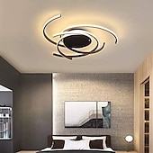 economico Lampade da soffitto con dimmer-plafoniera a led 56 cm oro rosa verde khaki champaign oro deserto rose gold luci da incasso in alluminio gel di silice geometrico 72w dimmerabile con telecomando per la cucina illuminazione domestica camera da letto