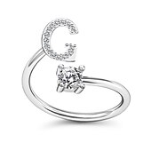 billige Trendy smykker-1 stk Bandring For Herre Dame Krystall Hvit Legering Klassisk