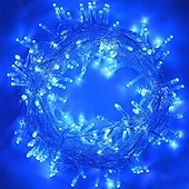 voordelige Plug String Lights-led lichtslingers 800 leds 400 leds 300 leds 200 leds 100 leds plug in lichtslingers 8 modi waterdicht binnen buiten kerstboom bruiloftsfeest slaapkamer decoraties eu stekker 220-240v en ons stekker