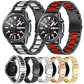 economico Cinturini per orologi Samsung-Cinturino per orologio  per Samsung Watch 3 45mm, Galaxy Wacth 46mm, Gear S3 Classic / Frontier, Gear 2 Neo Live Acciaio inossidabile Sostituzione Cinghia 22mm Lavoro Chiusura classica Polsino