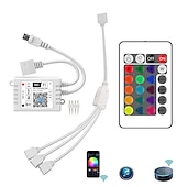 رخيصةأون قواعد ومثبتتات المصابيح-zdm wifi اللاسلكية led تحكم ذكي يعمل مع نظام الروبوت و ios الهاتف المحمول التطبيق مجانية ل rgb led ضوء 5 فولت إلى 28 فولت dc 4a يأتي مع واحد 24 مفاتيح التحكم عن بعد