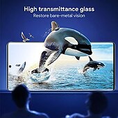 abordables Protectores de pantalla para Samsung-2 piezas Protector de Pantalla Para Samsung galaxia S24 Ultra Plus S23 S22 S21 Plus Ultra S9 Plus S10 Vidrio Templado Dureza 9H Anti-Huellas Alta definición (HD) A prueba de explosión Anti-Arañazos