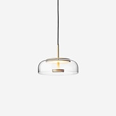abordables Luces de isla-23 cm diseño único estilo nórdico colgante de luz de vidrio moda electrochapado estilo nórdico moderno 110-120v 220-240v