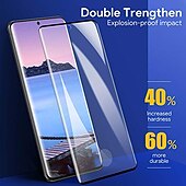 abordables Protectores de pantalla para Samsung-2 piezas Protector de Pantalla Para Samsung galaxia S24 Ultra Plus S23 S22 S21 Plus Ultra S9 Plus S10 Vidrio Templado Dureza 9H Anti-Huellas Alta definición (HD) A prueba de explosión Anti-Arañazos