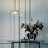 abordables Luces de isla-23 cm diseño único estilo nórdico colgante de luz de vidrio moda electrochapado estilo nórdico moderno 110-120v 220-240v