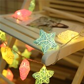 economico Striscie luci a batteria-3 m 20 led stelle fata led luci stringa alimentate a batteria 1,5 m 10 led luci stringa di natale matrimonio festa di compleanno luci decorazione camera dei bambini