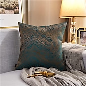 baratos Textured lance travesseiros-Almofadas decorativas textura cor combinando linha dourada jacquard bordado capa de almofada sala de estar quarto sofá capa de almofada almofada ao ar livre para sofá cama cadeira