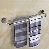 voordelige Toiletrolhouders-badkamer hardware accessoire handdoek ring/toiletrolhouder/mantel haak/zeepschaal en handdoek houder roestvrij staal wandmontage zilver