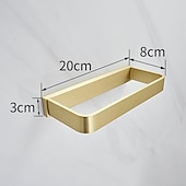 abordables Barres repose-serviettes-Barre porte-serviette Créatif Moderne Métal 1 pc - Salle de  Bain Barre à 1 serviette Montage mural