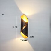 お買い得  室内ウォールライト-ライトラグジュアリー北欧防水ウォールランプモダンシンプルなリビングルームベッドルームベッドサイド背景ウォールランプ通路階段屋外防水ウォールランプ
