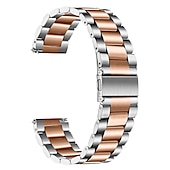 economico Cinturini per orologi Samsung-Cinturino per orologio  per Samsung Watch 3 45mm, Galaxy Wacth 46mm, Gear S3 Classic / Frontier, Gear 2 Neo Live Acciaio inossidabile Sostituzione Cinghia 22mm Lavoro Chiusura classica Polsino