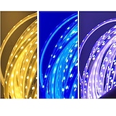 זול פנסי פס עמיד למים-2 מטר 5 מטר 10מ&#039; סרטי תאורת LED גמישים 120 נוריות 5630 SMD 1set לבן חם RGB לבן עמיד במים מפלגה 220-240 V