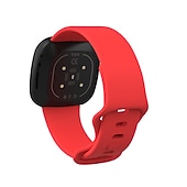 cheap Fitbit Watch Bands-Band For Fitbit Versa 3/Sense Soft Silicone Sport Strap Replacement Wristband Women Men Smart Watch Accessories For Fitbit Sense