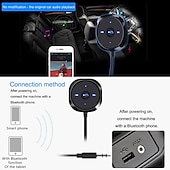 cheap Bluetooth Car Kit/Hands-free-Bluetooth Car Kit - Handsfree Speaker &amp; MP3 Wireless Receiver for Music Streaming and Calls, 3.5mm AUX &amp; 5V/2.1A USB Car Charger