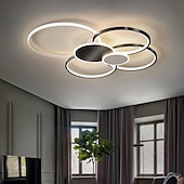 economico Lampade da soffitto con dimmer-2/4 teste plafoniera a led a forma di cerchio lampada da soffitto design a grappolo nordico moderno stile semplice soggiorno casa camera da letto di lusso ufficio ristorante luci solo dimmerabili con
