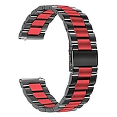 economico Cinturini per orologi Samsung-Cinturino per orologio  per Samsung Watch 3 45mm, Galaxy Wacth 46mm, Gear S3 Classic / Frontier, Gear 2 Neo Live Acciaio inossidabile Sostituzione Cinghia 22mm Lavoro Chiusura classica Polsino