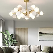 preiswerte Kronleuchter-90 cm Kronleuchter nordischen Stil globale Glühbirnen künstlerische moderne Mode Metall 110-120v 220-240v