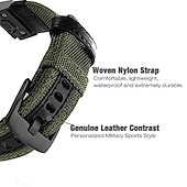 abordables Correas de reloj Garmin-Ver Banda para Garmin Fenix Quatix 7X 6X 5X Plus 3 HR Sapphire Instinct 2X Solar Enduro Tactix 7 Pro Descent Mk2i Mk2 D2 Bravo Charlie Delta PX Nailon Reemplazo Correa Ajuste rápido 26 mm Transpirable
