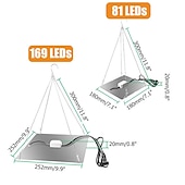 economico Lampade per coltivazione indoor-1pc 81leds 169 led indoor led grow light pianta crescente lampada rosso blu spettro completo per pianta idroponica da interno