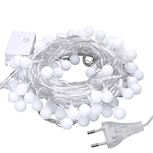 economico Plug in elettrico-globo luci della stringa 10m 100 led mini palla fata luce all&#039;aperto decorazione di cerimonia nuziale luci impermeabile per interni esterni camera da letto festa giardino albero di natale decor plug