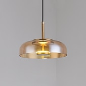 abordables Luces de isla-23 cm diseño único estilo nórdico colgante de luz de vidrio moda electrochapado estilo nórdico moderno 110-120v 220-240v