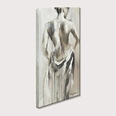 זול Nude Art-ציור שמן צבוע-Hang מצויר ביד אנכי מופשט אנשים מודרני ללא מסגרת פנימית