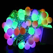 economico Plug in elettrico-globo luci della stringa 10m 100 led mini palla fata luce all&#039;aperto decorazione di cerimonia nuziale luci impermeabile per interni esterni camera da letto festa giardino albero di natale decor plug