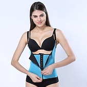 お買い得  ヨガシェイプウェア-女性 ネオプレンタンクトップ ウエスト引き締めベスト ホットスウェットワークアウトタンクトップスリミングベスト おなかコントロール 痩身 減量 ために ジムトレーニング エクササイズ＆フィットネス ビクラム