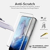 voordelige Screenprotectors voor Samsung-2 pcts Scherm Beschermer Voor Samsung Galaxy S24 Ultra Plus S23 S22 S21 S20 Plus Ultra S10 Note 20 Ultra 10 Plus S9 Gehard Glas 9H-hardheid Anti-vingerafdrukken High-Definition (HD) Krasbestendig 3D