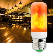 cheap LED Corn Lights-4pcs 1pcs New LED Dynamic Flame Effect Fire Light Bulb E27 LED Corn Bulb Creative Flickering Emulation 5W LED Lamp Light