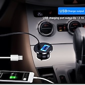 cheap Bluetooth Car Kit/Hands-free-Bluetooth Car Kit - Handsfree Speaker &amp; MP3 Wireless Receiver for Music Streaming and Calls, 3.5mm AUX &amp; 5V/2.1A USB Car Charger