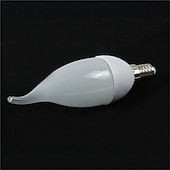 halpa LED-kynttilälamput-10kpl e14 3w led kynttilälamppu kynttilänjalka kattokruunu lamppu koriste valo lämmin valkoinen viileä valkoinen c35 c35l himmeä 220-240v